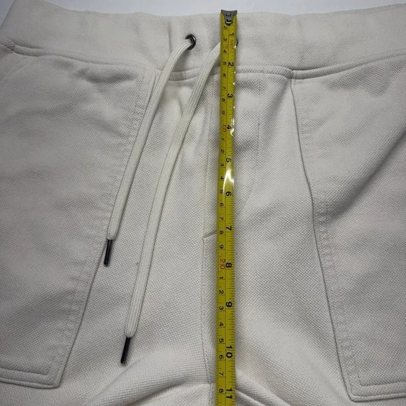 Polo Ralph Lauren Double Knit Jogger Pant Mens Medium Cream Pony Logo Athleisure - Picture 12 of 14